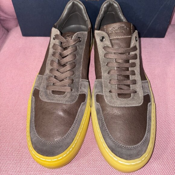 Good Man Brand Edge Modern Sport in Brown Suede Mix 9 New with Box Mens - Picture 6 of 11